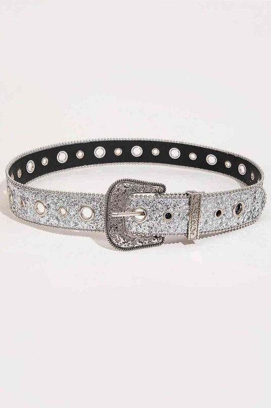 Grommet PU Leather Belt